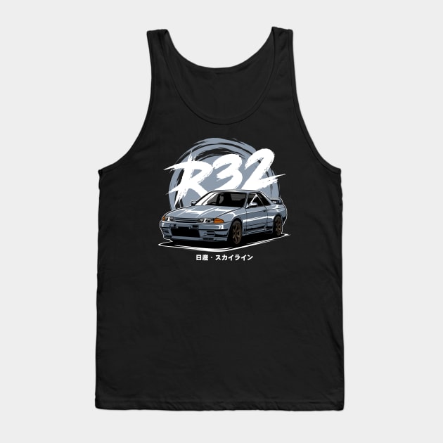 Skyline GTR R32 Tank Top by idrdesign